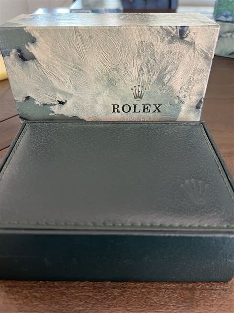 box rolex 68.00.08|RARE vintage green genuine Rolex box 68.00.08 w/ outer box.